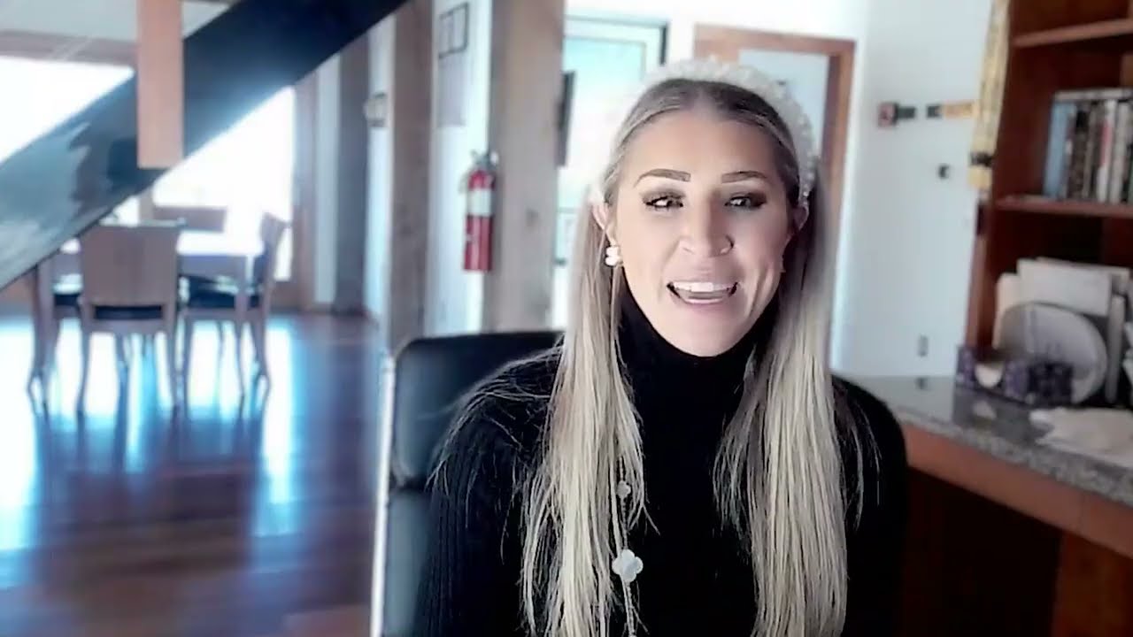 A speaker on camera in the Iron Lift video case study